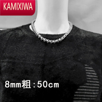 KAMIXIWA银粗项链王小国欧美街头个性嘻哈锁骨链男士潮牌新款百搭