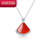 KAMIXIWA三十而已小裙子项链女2022年新款轻奢小众设计感高级银锁骨