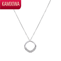 KAMIXIWA银方形项链2022年新款女友小众设计感高级轻奢不掉色锁骨链礼物