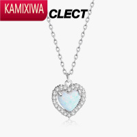 KAMIXIWAclect欧泊石项链女夏轻奢小众高级设计感锁骨链网红520情人节礼物