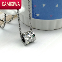 KAMIXIWA小蛮腰银白项链男女简约弹簧吊坠高级感小众轻奢