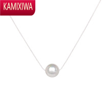 KAMIXIWA2022年新款日韩珍珠项链女银轻奢高级感复古时尚单颗锁骨链吊坠