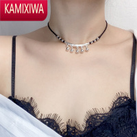 KAMIXIWA设计感性感弯管银项链ins冷淡风锁骨链银轻奢小众遮疤痕饰品