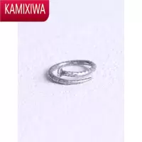 KAMIXIWA999银钉子戒指复古潮男女情侣银对戒520礼物