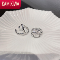 KAMIXIWA金属液态巴洛克珍珠戒指女ins小众设计高级感2022年新款冷淡指环