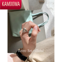 KAMIXIWA「爱你的形状」plnt简约爱心高品质银戒指ins博主feve_r