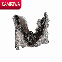 KAMIXIWA银超重工暗黑设计师小众个性欧美风银饰戒子纹理戒指情侣独特