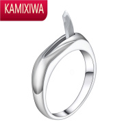 KAMIXIWAS3银钛钢男女生轻奢款小众指环刃户外器凶刀戒指