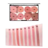 Miss Rose 腮红盘 6色胭脂持久橘色修容自然 blush Blusher