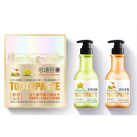炫洁白士口腔溃疡牙膏益生菌蜂蜜玉米套装农场牙膏口腔溃疡按压式小苏打牙膏ruoda
