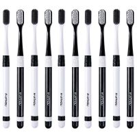 韩莎牙刷软毛小头成人黑白情侣家庭套装牙刷4支/8支/10支价