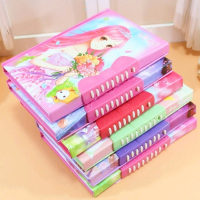 凯达可丽软面拨键密码日记本