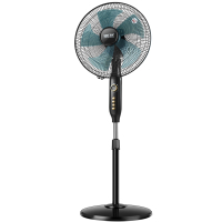 先科电风扇落地扇家用16英寸静音摇头遥控定时台式立式宿舍节能大风力扇5叶扇片 1.2米电源线 【可选机械款/遥控款】