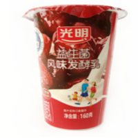 光明牌新鲜杯金丝红枣发酵乳160g
