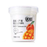 新希望(琴牌)塑杯活润芒果黄桃果粒风味酸牛奶 340g