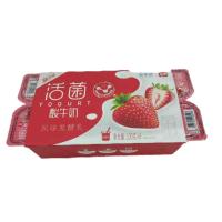 新希望琴牌八连杯草莓味酸奶100g