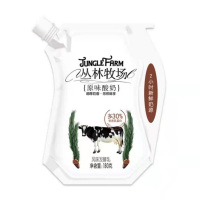 迎春乐丛林牧场原味酸奶180g袋