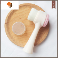 林允同款洗脸器洗脸刷女软毛双面头洁面仪手动硅胶深层清洁毛孔 三维工匠 粉色