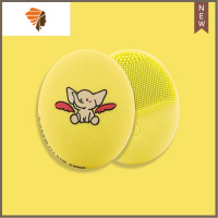 泰国电动式毛孔清洁器美容洗脸刷硅胶洁面仪吴昕小飞象 三维工匠 sa.ad.na玩趣版柠檬黄