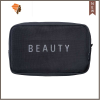 化妆包女2020新款小号洗漱包化妆品收纳包便携化妆袋韩国网红简约 三维工匠 黑色-大号