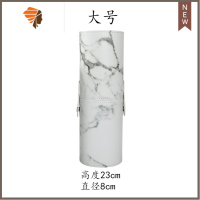 刷子PU渐变色黑格刷桶刷筒化妆刷收纳筒刷包化妆品收纳刷具 三维工匠 大理石大号 其它材质化妆包