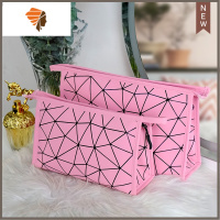 化妆包2020新款ins风超火女大容量便携小号旅行洗漱收纳袋品防水 三维工匠 樱花粉大号+樱花粉中号