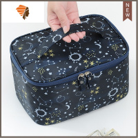 男士商务出差便携防水洗漱包洗澡洗簌套装干湿分离旅行化妆收纳袋 三维工匠 防水-日月星辰化妆包