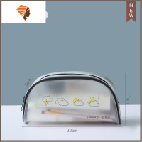 化妆包女2021新款超火便携旅行ins风防水大容量收纳袋盒洗漱品包 三维工匠 手拿款[TPU材质,加厚无异味]