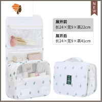 化妆包2021新款超火女便携大容量旅行洗漱化妆品收纳包防水多功能 三维工匠 仙人掌-[悬挂式]