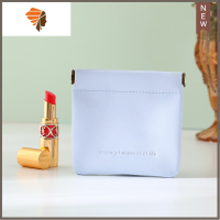 ins超火化妆包小号女便携耳机保护套迷你饰品小包杂物口红收纳包 三维工匠 浅蓝