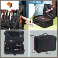 化妆包女大容量新款便携手提化妆师跟妆多功能旅行化妆品收纳箱包 三维工匠 大号 单、双肩