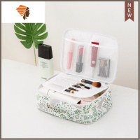 洗漱包网红化妆包ins风超火品少女心小号便携大容量旅行收纳袋盒 三维工匠 A款猫咪花园(加厚)