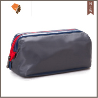 出差旅行简约便携牙具健身洗漱包防水化妆用品收纳袋小男士套装 三维工匠 灰色(里衬红色)化妆包