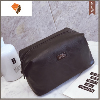 复古化妆包多功能旅行收纳包大容量防水洗漱包包中包浴包 三维工匠 黑色