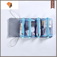 化妆女便携刘亦菲同款可拆分折叠旅行洗漱大容量化妆品收纳 三维工匠 灰色化妆包