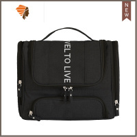 干湿分离旅行洗漱包男防水大容量便携女化妆包出差整理套装收纳包 三维工匠 黑色[华彩阳离子双开]