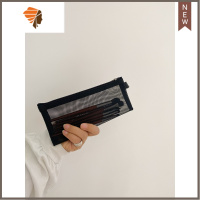 网红化妆包女ins风超火旅行化妆刷收纳袋小号随身便携简约口红包 三维工匠 化妆刷收纳袋小号2个