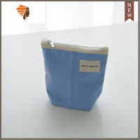 口红粉饼化妆包简约钥匙卡零钱包护照证件女小号便携ins卫生棉包 三维工匠 冰蓝