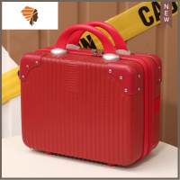 14寸化妆箱手提箱子小行李箱迷你旅行箱轻便16寸大容量旅行化妆包 三维工匠 红色