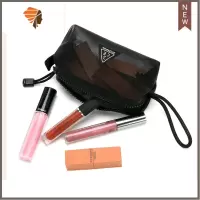 化妆包女便携ins风超火简约随身小号3ce口红收纳包多功能可爱韩国 三维工匠 口红化妆包