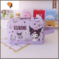 卡通可爱美乐蒂大耳狗化妆包学生大容量笔袋PU护肤品手提袋化妆袋 三维工匠 手提PU化妆包-库洛米