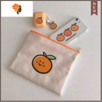 悠闲百搭黑白豹纹化妆包帆布包洗漱包女士手袋手拿包 三维工匠 橘子化妆包