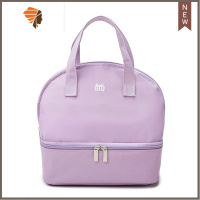 西材日系潮流多功能分体式手提收纳包妈咪背奶包黑色 三维工匠 紫罗兰化妆包