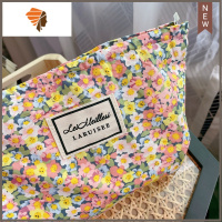 化妆包气质化妆品收纳袋旅行出差大容量便携化妆袋复古 三维工匠 红底红碎