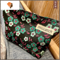 互补色花儿朵朵化妆包小红花绿蓝黑古风文艺印花帆布收纳袋女 三维工匠 花儿朵朵黑色系