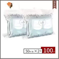 面膜纸超薄一次性100片海藻湿敷水疗水膜纸膜非压缩 三维工匠 100片试用装、泡瓶+喷瓶