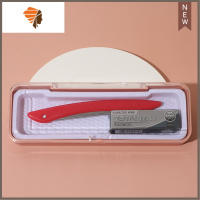 刮刀刮胡刀手动老式剃刀理发刮脸剃毛刀修眉刀送10片刀片 三维工匠 [盒装](红色刀架+10刀片)手动剃须刀