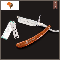 老式理发店专用手动刮刀剃头刀剃刀美发刮胡剃须刀片刮脸复古刀架 三维工匠 1刀架+10刀片手动剃须刀