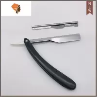 老式手动刮胡刀剃头刀美发师专业修胡刀理发刀片架刮脸修眉剃刀架 三维工匠 刮胡子刀架 6把(没配刀片)手动剃须刀