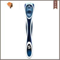 5层手动剃须刀6层刮胡刀男士星海蓝进化星天蓝刀架 三维工匠 星海蓝刀架蓝色(锌合金电泳)